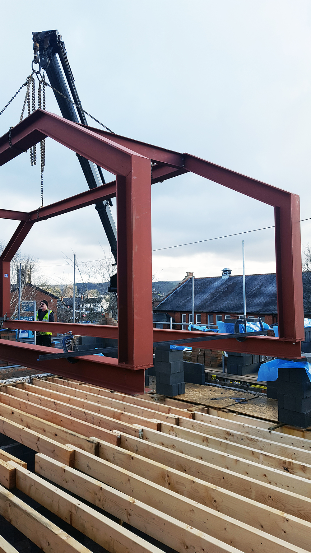 Maintenance and Construction Business in North West UK and Nationwide Building Extension Iron Frame